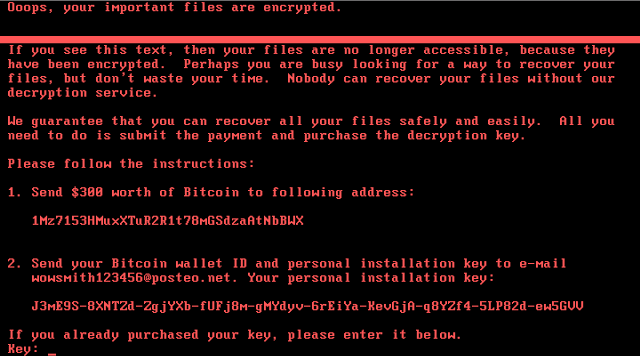 wirus petya ransomware zaszyfrowane dane